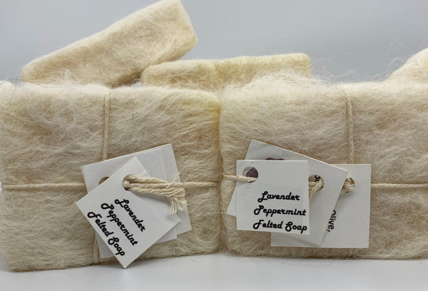 Handcrafted Alpaca Felted Soap